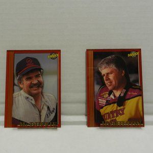 NASCAR BOBBIE HAMILTON #68 & J.D. McDuff 1992 MAXX RACE CARD 3-D ACRILIC